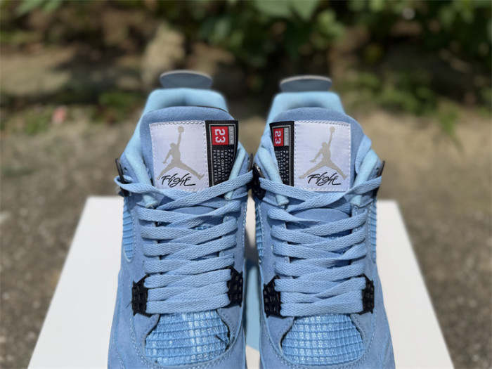 Authentic Air Jordan 4 Retro Golf University Blue Cleats