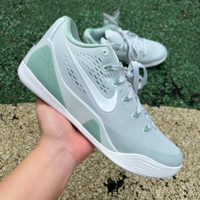 Authentic Nike Kobe 9 EM Low Protro Light Silver Steam