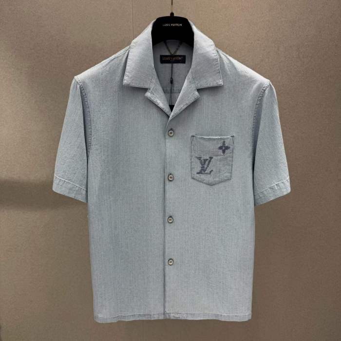 LV Shirt High End Quality-1488