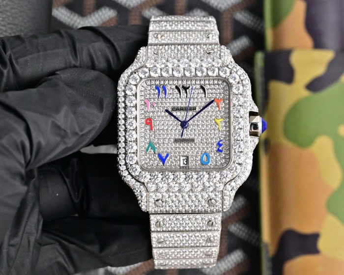 Cartier Watches High End Quality-020（Moissanite Diamond)