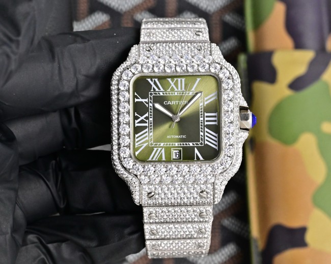 Cartier Watches High End Quality-028（Moissanite Diamond)