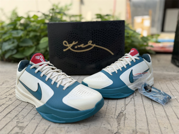 Authentic Nike Kobe 5 Protro Caitlin Clark Coconut Milk Spruce