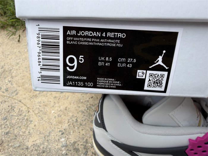 Authentic Air Jordan 4 Retro Comic