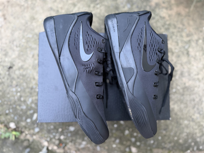 Authentic Nike Kobe 9 Elite Low EM TB P 'Black'