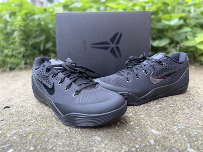 Authentic Nike Kobe 9 Elite Low EM TB P 'Black'