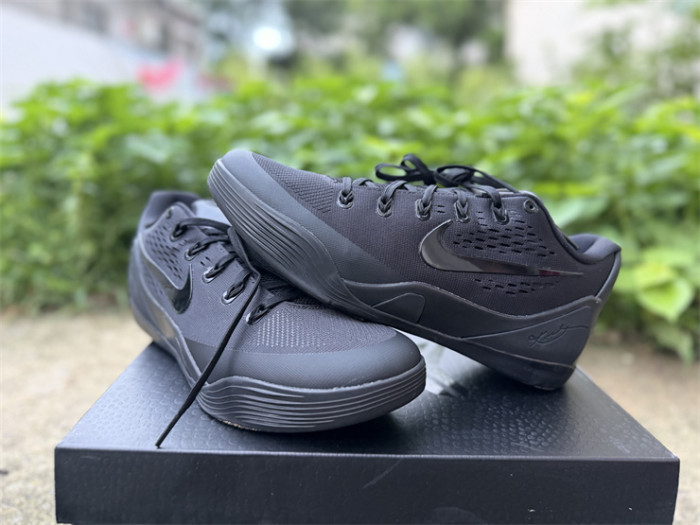 Authentic Nike Kobe 9 Elite Low EM TB P 'Black'