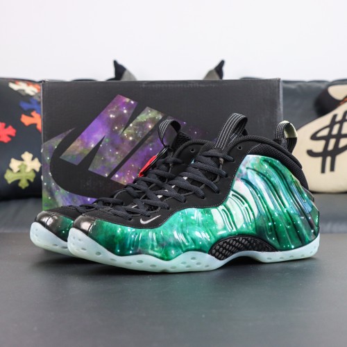 Authentic Nike Air Foamposite One Green “Galaxy”