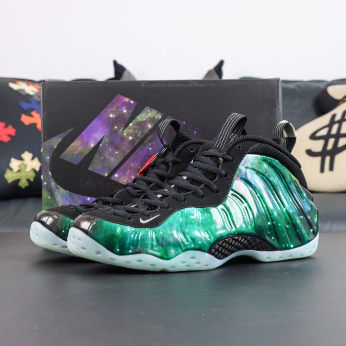 Authentic Nike Air Foamposite One Green “Galaxy”