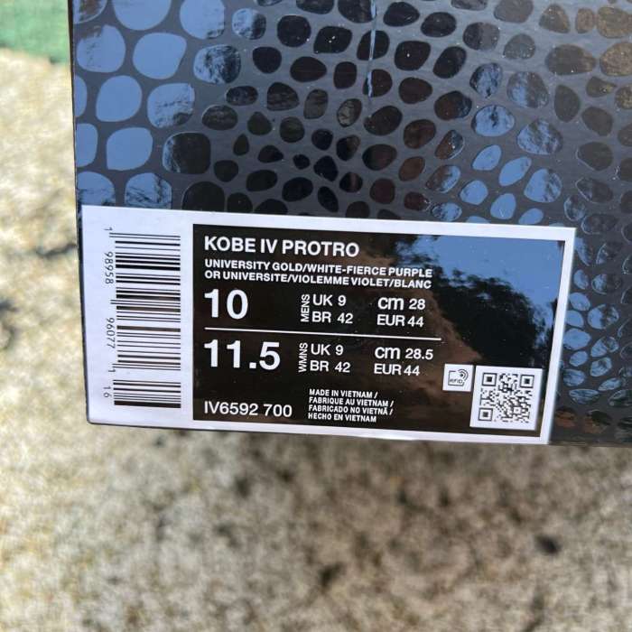 Authentic Nike Kobe 4 Protro Draft Day Pack Los Angeles Lakers