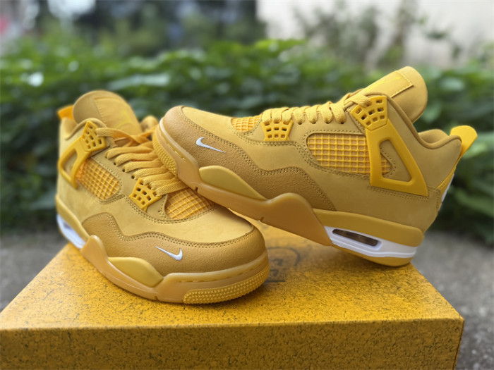 Authentic Air Jordan 4 Nigel Brick by Brick Yellow