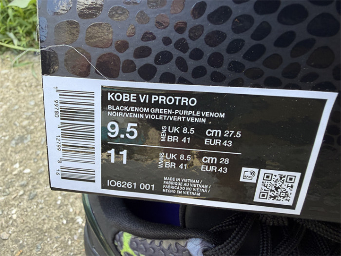 Authentic Kobe 6 Protro Coals