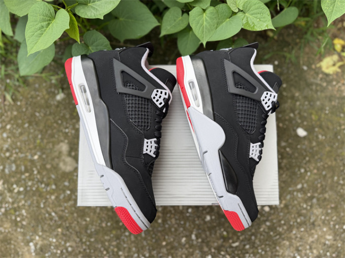 Authentic Air Jordan 4 Bred 2026