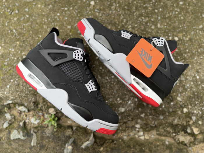 Authentic Air Jordan 4 Bred 2026 GS