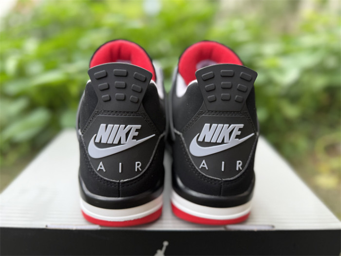 Authentic Air Jordan 4 Bred 2026