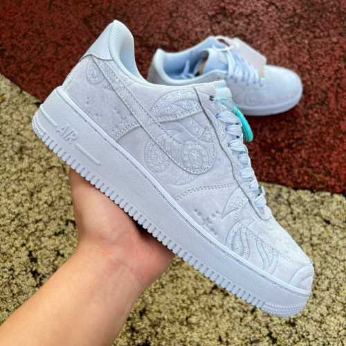 Authentic Nike Air Force 1 Low '07 PRM Paisley Hydrogen Blue