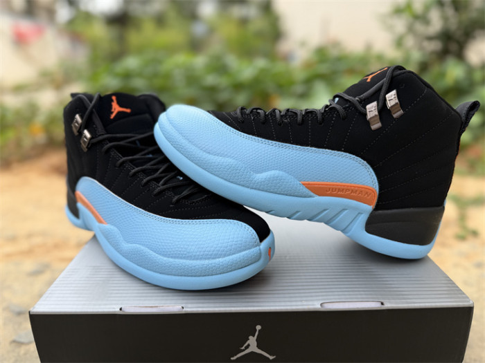 Authentic Air Jordan 12  Soft Blue
