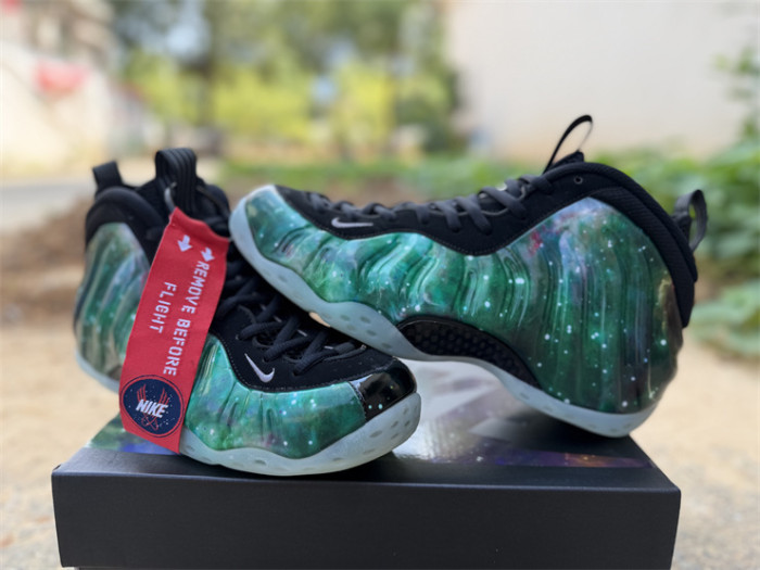 Authentic Nike Air Foamposite One “Galaxy” Green
