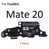 Charging Port Connector Board Parts Flex Cable With Microphone Mic For HuaWei Mate 20 10 9 Pro Lite P Smart Plus 2019