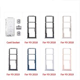 Micro SD Sim Card Tray Socket Slot Adapter Connector Reader For HuaWei Y9 2019 2018 Container Holder Replacement Parts