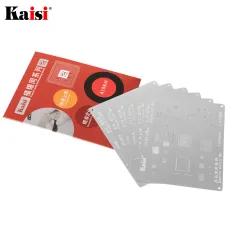 Kaisi 0.12mm BGA Reballing Stencil Kit Set Solder Template for iPhone CPU A8 A9 A10 A11 A12 A13 11 Pro Max XS XR X 8 8P 7P 6S 6