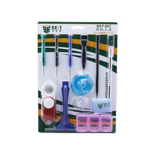 BEST 607 For iPhone Hand Tools Set Smart Cell Phone Opening Pry Repair Tool Kits Screwdrivers Sets