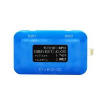 JC DFU BOX-C2 For Restoring Rebooting IOS Restore Reboot Instantly SN/ECID/MODEL Information Reading USB Current/voltage Display