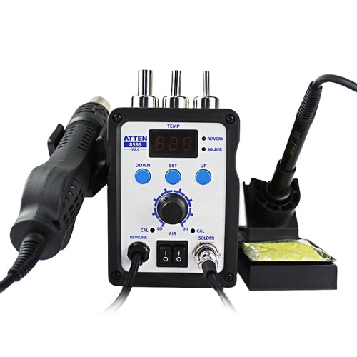 ATTEN AT8586 2-in-1 Air Soldering Station SMD Hot air rework station Digital Display