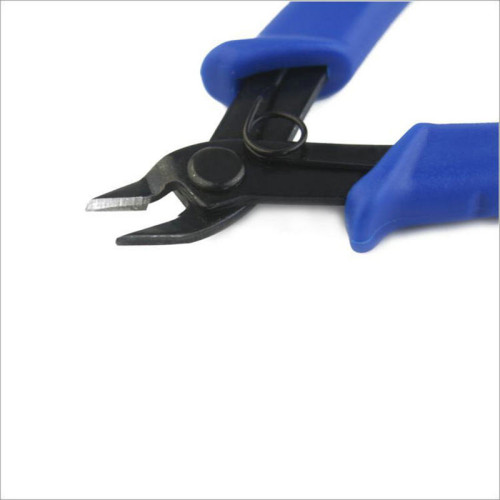 High Hardness SS-109 Precision Wire Cutter, Color Copper Long Blue Mini Side Cutting Plier for Electronics Repair Hand Tool