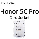 Micro SD Sim Card Tray Socket Slot Adapter Connector Reader For HuaWei Honor 6C 5C Pro Container Holder Replacement Parts