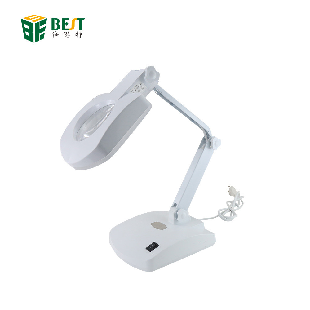 BST-8611BL Table Magnifying Glass with Light Stand