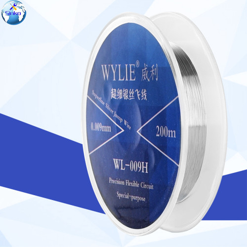 Wylie WL-009H Fly Line 0.009mm 200M Ultra-Fine Jump Wire Replacement For Precision Flexible Circuit Mobilephone Mainboard Rework