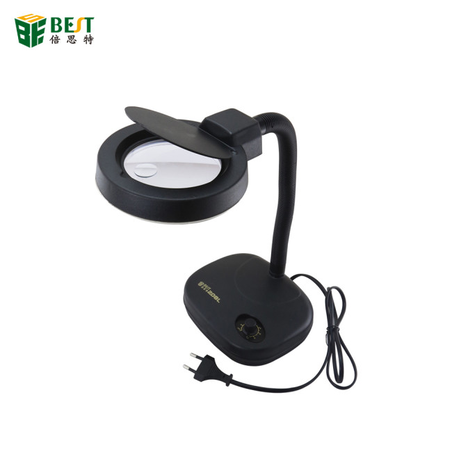 BEST-208L Hot Selling 5X 10X 36pcs LED Lights Portable Desktop Magnifying Lamp
