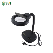 BEST-208L Hot Selling 5X 10X 36pcs LED Lights Portable Desktop Magnifying Lamp