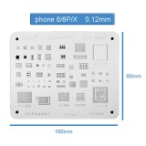 High quality IC Chip BGA Reballing Stencil Kits Set Solder Template for iPhone 11 pro Max XS XR X 8 7 6S 6 Plus