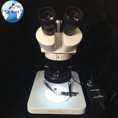 Wylie WL-240 Super Clear 20X - 40X Jewelers Imported Lens Binocular Stereo Microscope with Fluorescent Ring Lamp