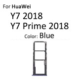 Micro SD Sim Card Tray Socket Slot Adapter Connector Reader For HuaWei Y7 Prime 2018 2017 Container Holder Replacement Parts