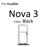 Micro SD Sim Card Tray Socket Slot Adapter Connector Reader For HuaWei Nova 5i 5 4 3 Container Holder Replacement Parts
