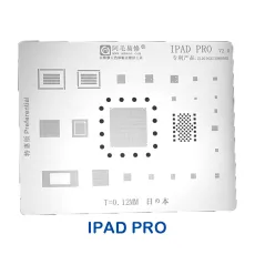 Amaoe BGA Reballing Stencil Kit Tin Mesh Solder Template for iPad 5 6 Mini 1 2 3 4 Pro 9.7 10.5 12.9 Thickness 0.12mm