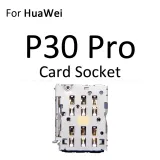 Micro SD Sim Card Tray Socket Slot Adapter Connector Reader For HuaWei P30 Pro Lite Container Holder Replacement Parts