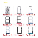 Micro SD Sim Card Tray Socket Slot Adapter Connector Reader For HuaWei Nova 5i 5 4 3 Container Holder Replacement Parts
