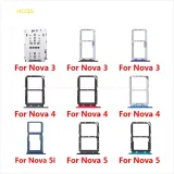 Micro SD Sim Card Tray Socket Slot Adapter Connector Reader For HuaWei Nova 5i 5 4 3 Container Holder Replacement Parts