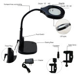 2 in 1 Lighted Magnifier Desk Flexible Practical LED Magnifying Lamp with C Clamp and Base Holder