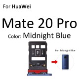 Micro SD Sim Card Tray Socket Slot Adapter Connector Reader For HuaWei Mate 20 Pro X 20X Lite Container Holder Replacement Parts