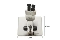 Wylie WL-240A Trinocular Stereo Microscope Head Magnification Continuous Zoom 7X-45X Auxiliary Lens Working Distance 55-75mm