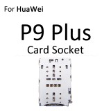 Micro SD Sim Card Tray Reader Container Holder Replacement Parts For HuaWei P9 Plus Socket Slot Adapter Connector