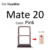 Micro SD Sim Card Tray Socket Slot Adapter Connector Reader For HuaWei Mate 20 Pro X 20X Lite Container Holder Replacement Parts