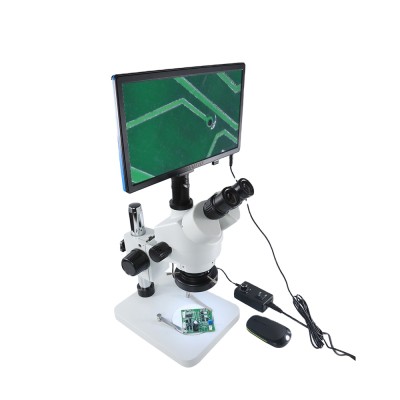 BEST LCD Continuous Zoom Trinocular Stereo Microscope HD VGA Camera Big Workbench Phone Repair Soldering Tools