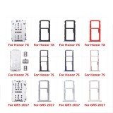 Micro SD Sim Card Tray Socket Slot Adapter For HuaWei Honor 7X 7S GR5 2017 Reader Container Connector Holder