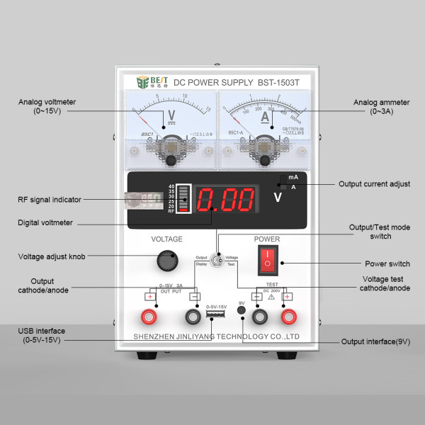 1503T Mini Laboratory Supply Adjustable Digital Voltage Regulators Phone Repair DC Power Supplies