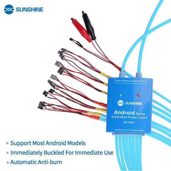 SS-905C Power Supply Cable Android One Button Boot Control line for Huawei Xiaomi Samsung Meizu OnePlus OPPO Anti-Burn Test Line